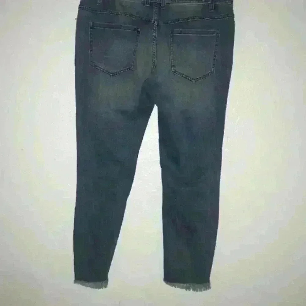 Free People women’s choped knees jeans pants size 30 - Picture 14 of 16